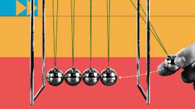 immagine palline che rimbalzano
