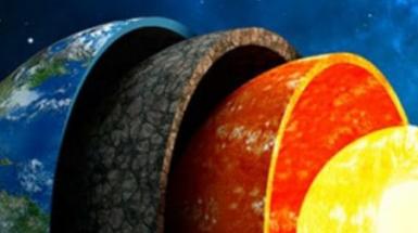 immagine degli strati all'interno della Terra