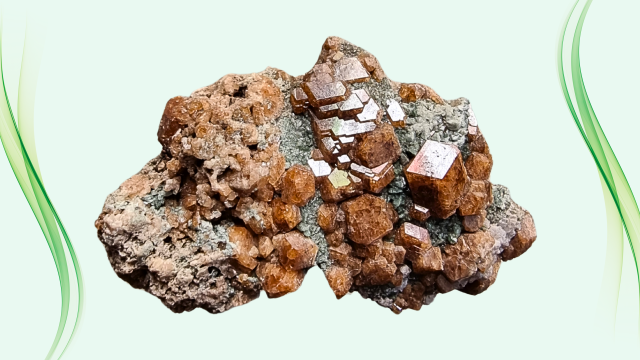 foto di cristalli di pirite in un campione di roccia